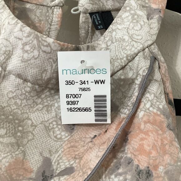 Maurices Cream Ruffled Asymmetrical Blouse - Picture 12 of 12